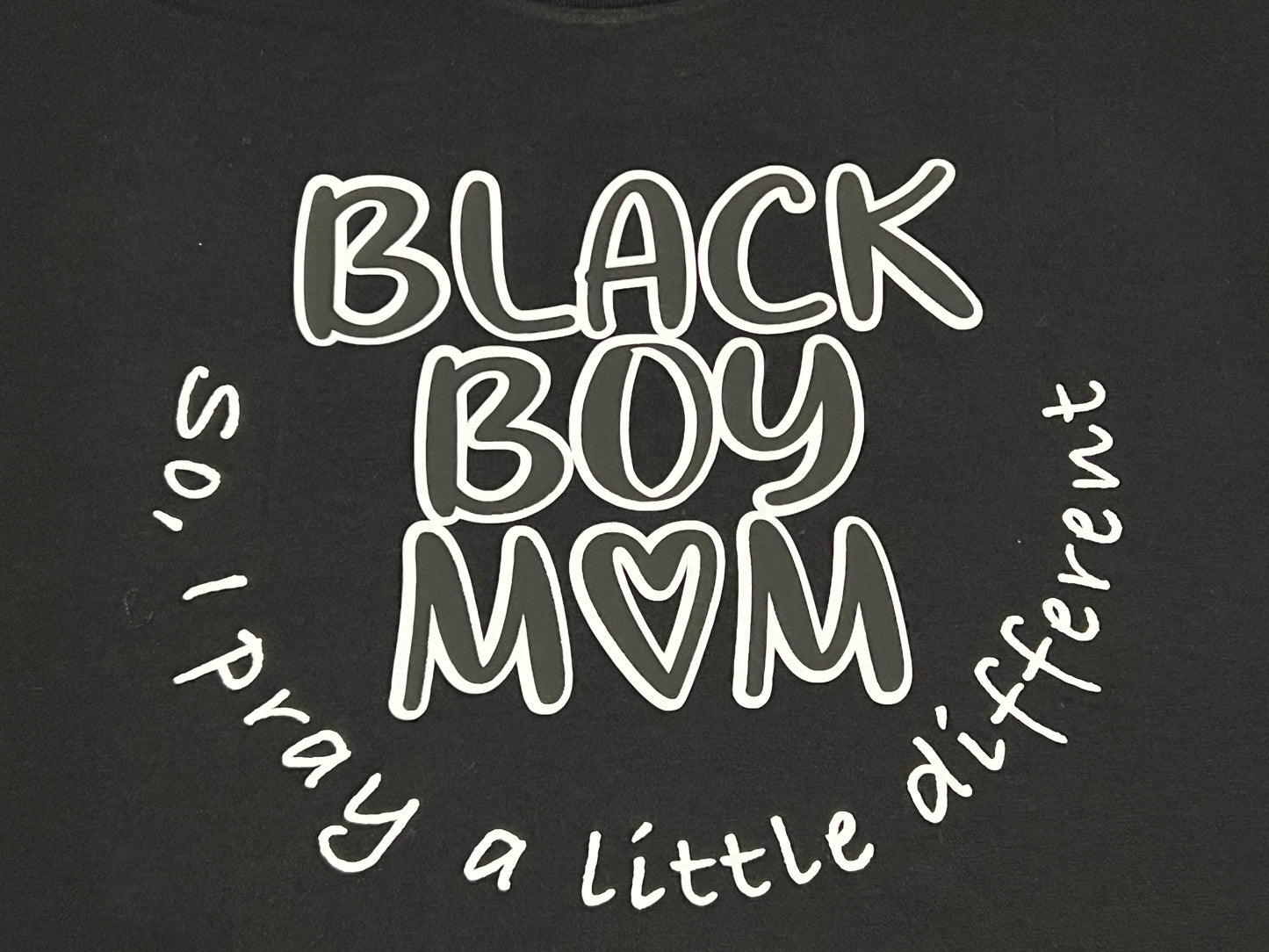 Black Boy Mom: So I Pray Different T-Shirt